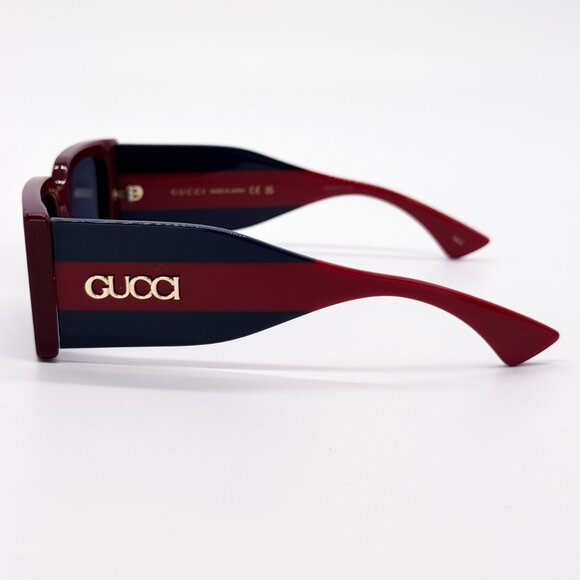 NEW GUCCI GG1860S 003 BURGUNDY/BLUE UNISEX SUNGLASSES GUCCI - Picture 8 of 12